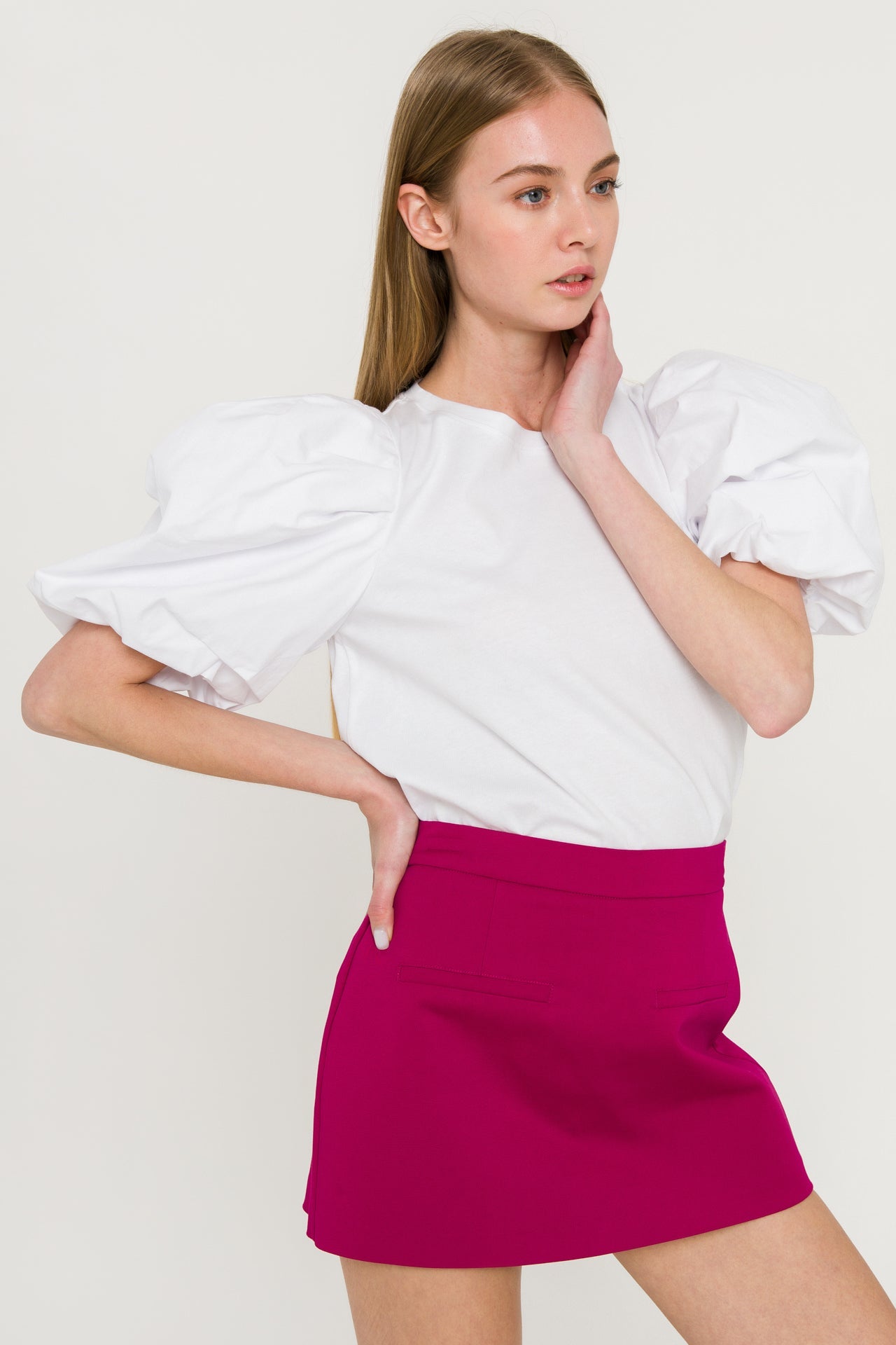 ENGLISH FACTORY - Puff Sleeve T-Shirt - T-SHIRTS available at Objectrare